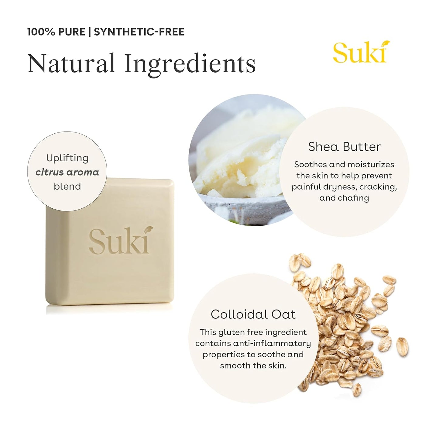 Suki Skincare Sensitive Skin Cleansing Bar, 4 Oz